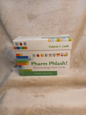 Pharm Phlash! : Pharmacology Flash Cards by Valerie I. Leek (2017,...