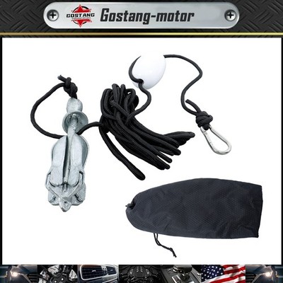Folding 1PCS For Grapnel Boat Marine Kayak Anchor Set White 3.3LB