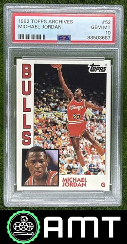Michael Jordan PSA 10 1992-93 Topps Archives Chicago Bulls #52 3687
