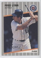 1989 Fleer Fred Lynn #138 d1f