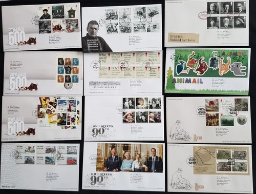 2016 Royal Mail GB First Day Covers - Collection of 24 with Inserts