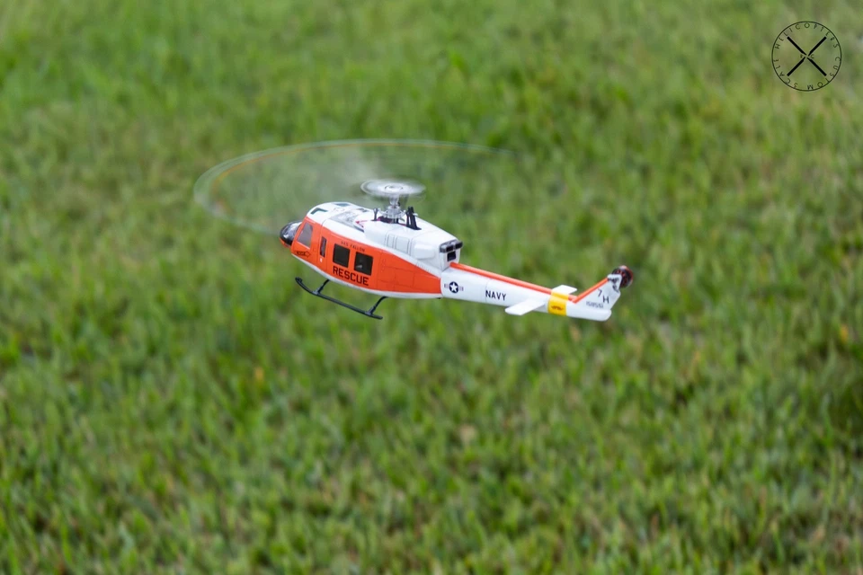 OMPHOBBY M1 Bell 212 UH-1N Navy Rescue RC Scale Helicopter Replica RTF - Image 2 of 4