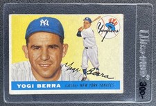 YOGI BERRA 1955 TOPPS BASEBALL #198 YANKEES