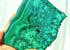 Beautiful Polished Malachite Minerals Slice Congo Crystal 129mm 5.1" 4220c xx — photo 3