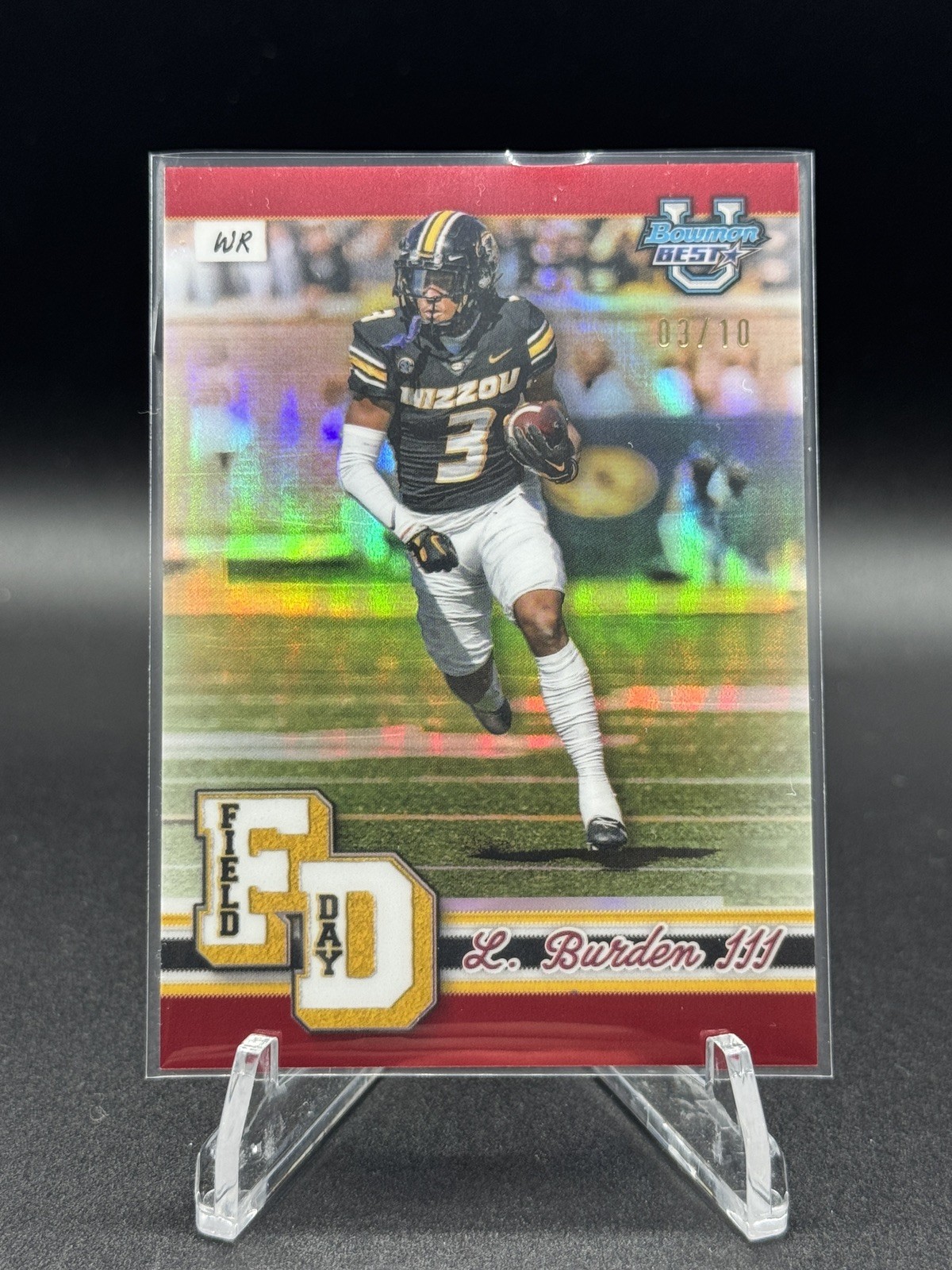 2024 Bowman's Best University /10 LUTHER BURDEN III Red Refractor #FD-6