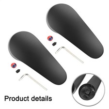 High Performance 2pcs Black Faucet Switch Handles for Various Applications