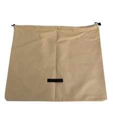 Naghedi Dust Bag Large 15" x 12" Rectangle Canvas Beige Drawstring
