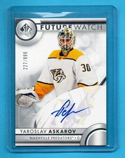 2023-24 SP AUTHENTIC Yaroslav Askarov  FUTURE WATCH AUTO ROOKIE  /999