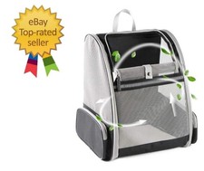 Innovative Traveler Bubble Backpack Pet Carriers for Cats and Dogs Black