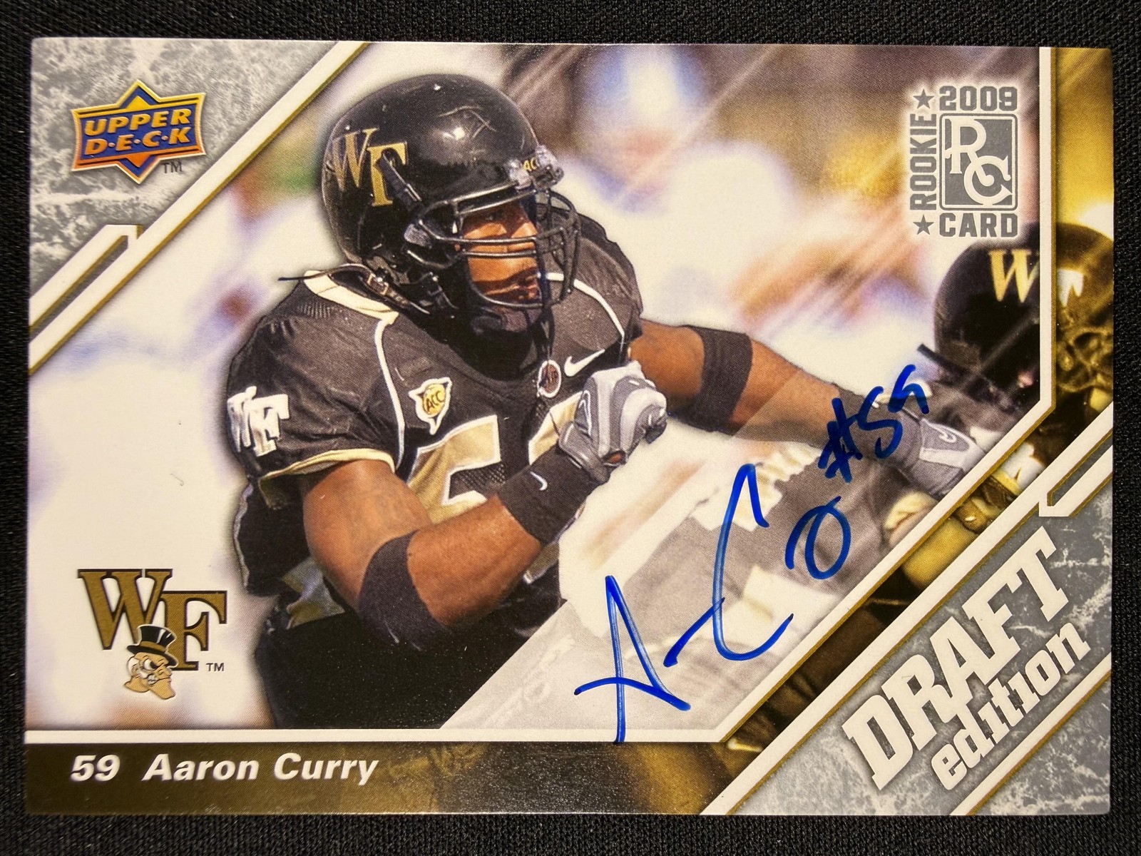 Aaron Curry Upper Deck Draft Edition #126 Autograph-Silver