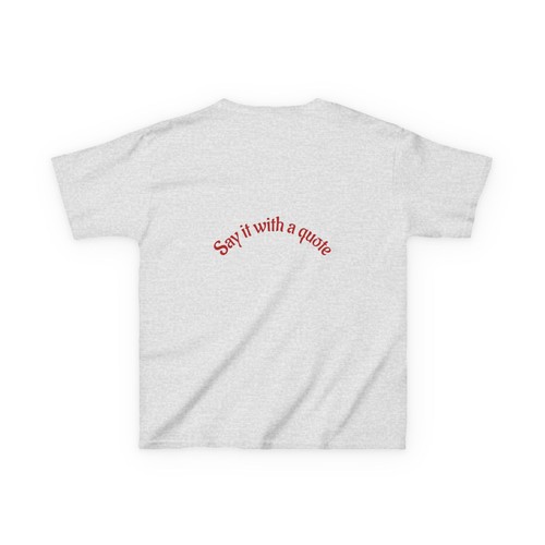Kids Quote Tee, Personalised Inspirational Shirt, Cute Children's Apparel, ash - Picture 3 of 5
