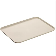 Eco-Friendly Wheat Straw Plastic Cafeteria Tray Non-Slip Surface Food Service
