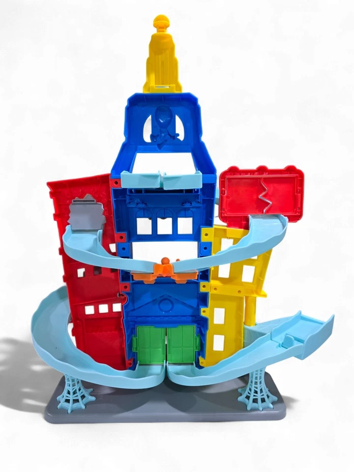 Marvel Spidey & His Amazing Friends City Track Set - Juego de 24 pulgadas con 9 coches Foto 3 de 4