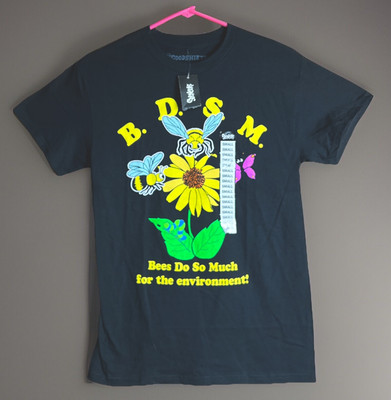GOODSHIRTS B.D.S.M Bee   T-Shirt ~ Woman s Size Small ~ Spencer s NWT