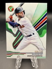 2024 Topps Pristine - Dustin Pedroia #75 Green Refractor /150 Boston Red Sox