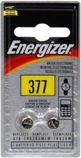 Watch/Electronic Batteries, 1.55 Volts, 377, 2 Batteries                