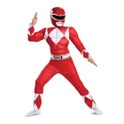 MIGHTY MORPHIN POWER RANGERS CLASSIC MUSCLE BOY'S COSTUME SMALL 4-6, RED RANGER
