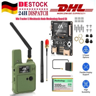 Wio Tracker L1 Meshtastic Node Meshnology Board Kit Bluetooth GPS +Battery+ Case