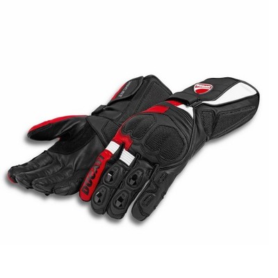 Original Ducati Speed Evo C2 Herren Motorradhandschuhe Black/White/Red 98108806