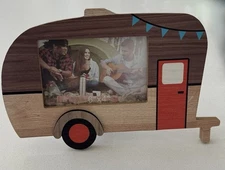 Young’s Inc Wood Retro Camper Frame 6” X 4” New With Tag