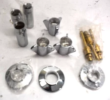 Chrome Plated 3 Handle Rebuild Kit for Sayco Faucets Hot Cold & Arrow New