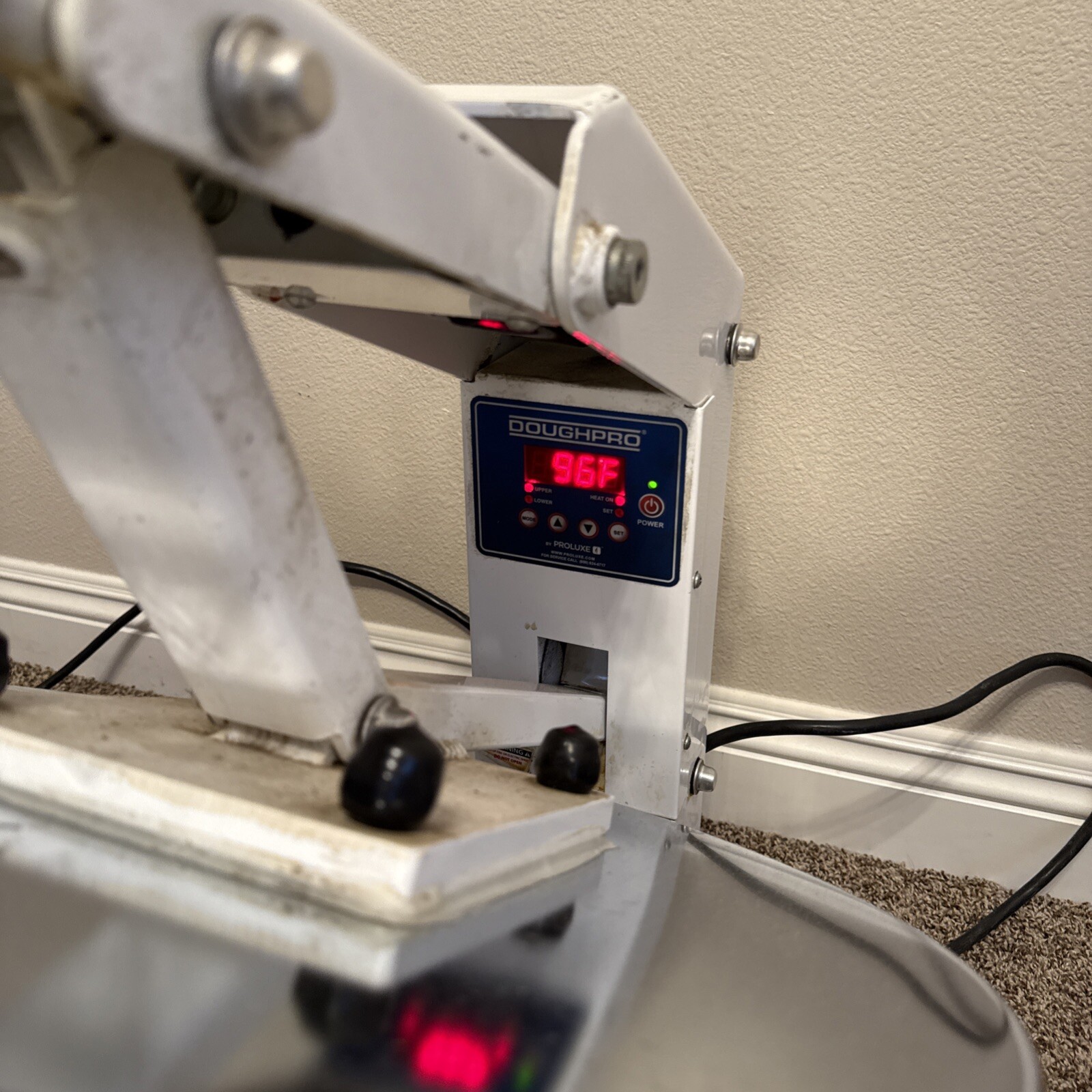 Proluxe DoughPro PP1818 Commercial Pizza Dough Manual Press Tortilla Warmer