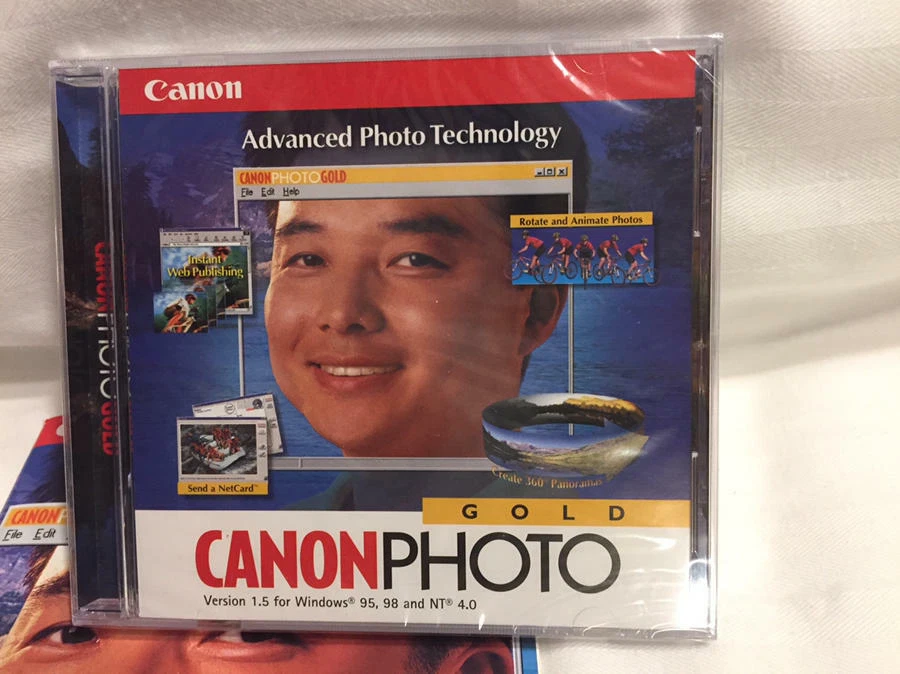 NEW SEALED Canon Photo Gold CD Photo Editing Software Windows 95 98 & NT - Image 2 of 3