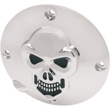 Cubierta Derby Calavera Drag Specialties - Cromo - 4 Agujeros | 33-0063