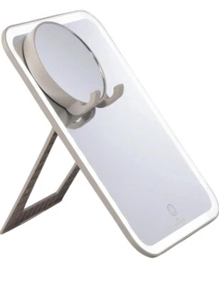 STYLPRO™ Go and Behold LED Reise 1x Spiegel Magnet 10x Zoom Spiegel Reiseetui