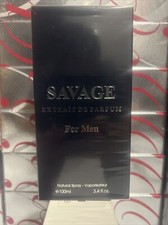 Savage for Men Extrait 3.4 Oz Men's Eau De Parfum. Men's Casual Cologne.