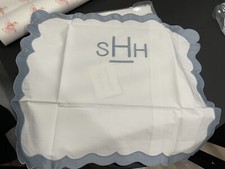  129 Matouk Italy New 1pc Boudoir Sham 600TC Cotton Percale Lorelei MONO