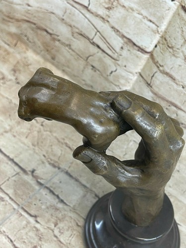 Bronze Sculpture - Auguste Rodin - The Hand of God Collectible Figurine Decor - 第 7/7 張圖片