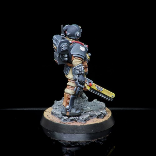 Pro Painted Warhammer 40k Cadian KillTeam Kasrkin Lieutenant - Picture 5 of 6