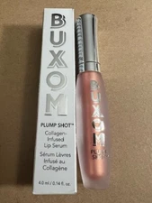 Buxom Plump Shot Collagen Infused Lip Serum  FLUSH  0.14 oz NIB Free Shipping