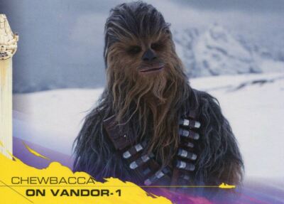Solo A Star Wars Filmbasiskarte gelb parallel #50 Chewbacca auf Vandor-1