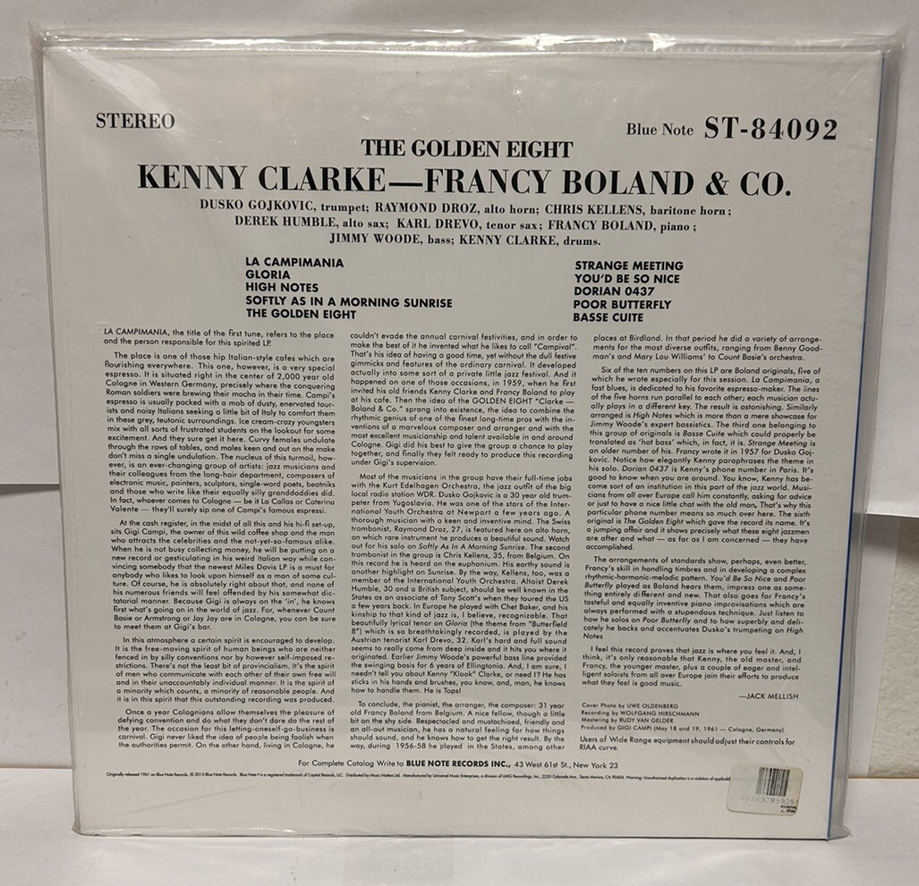 The Golden Eight- Kenny Clarke, Francy Boland & Company, Music