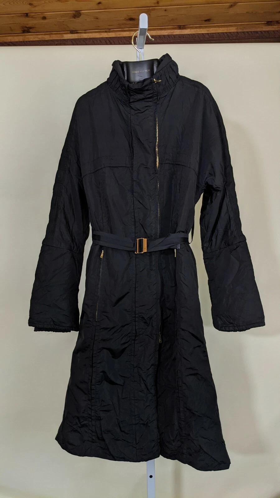 Gucci AW 2004 veste coupe vent rembourrée tranchée ceinture Tom Ford piste 44 Italie