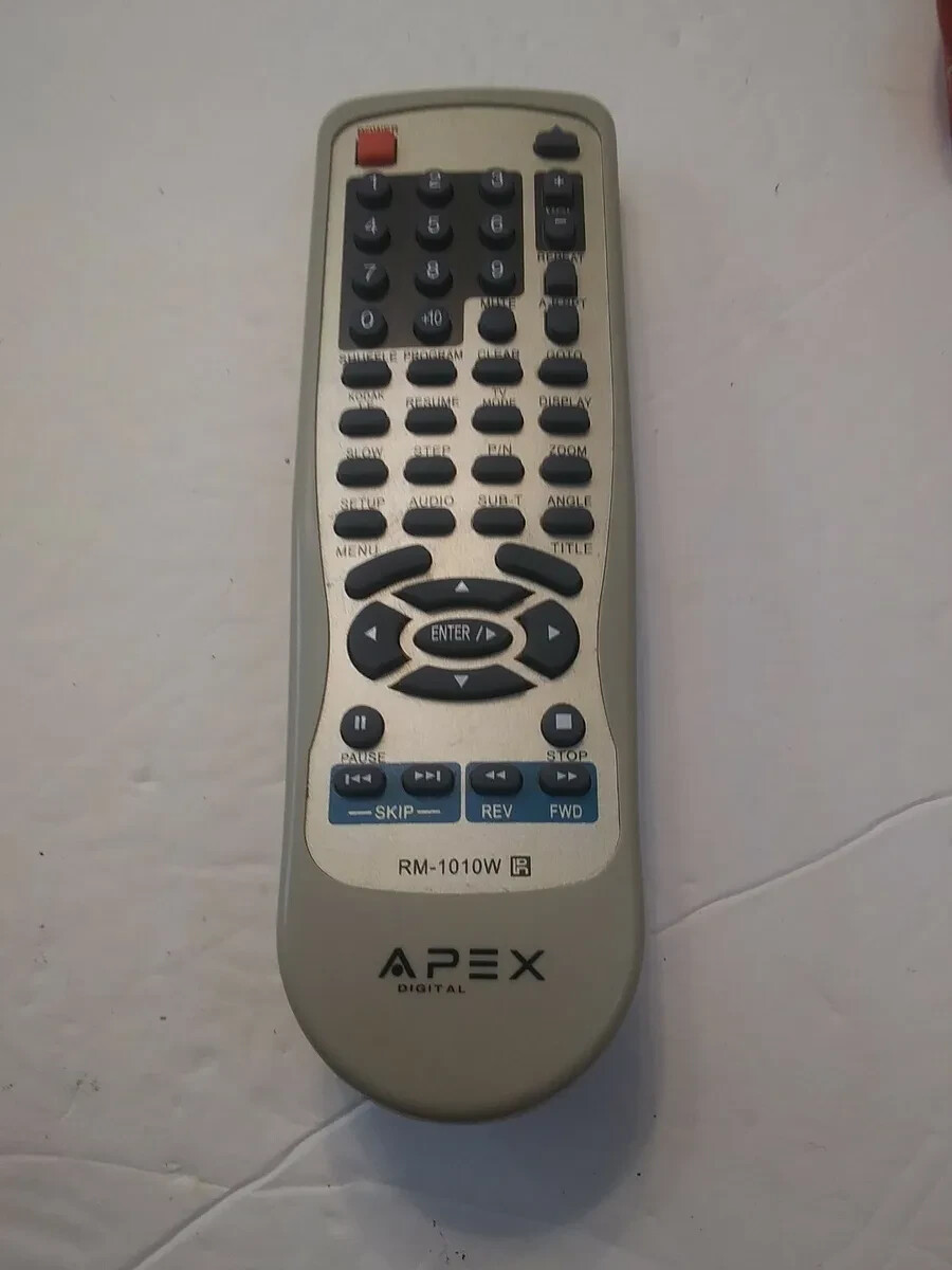 APEX DVD Player Remote Control RM-1010W (B06) | eBay