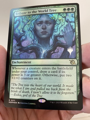 Magic The Gathering Tribute To The World Tree (0211 *Foil* Promo March Machine MT/NM Envío Gratis - Imagen 8 de 9