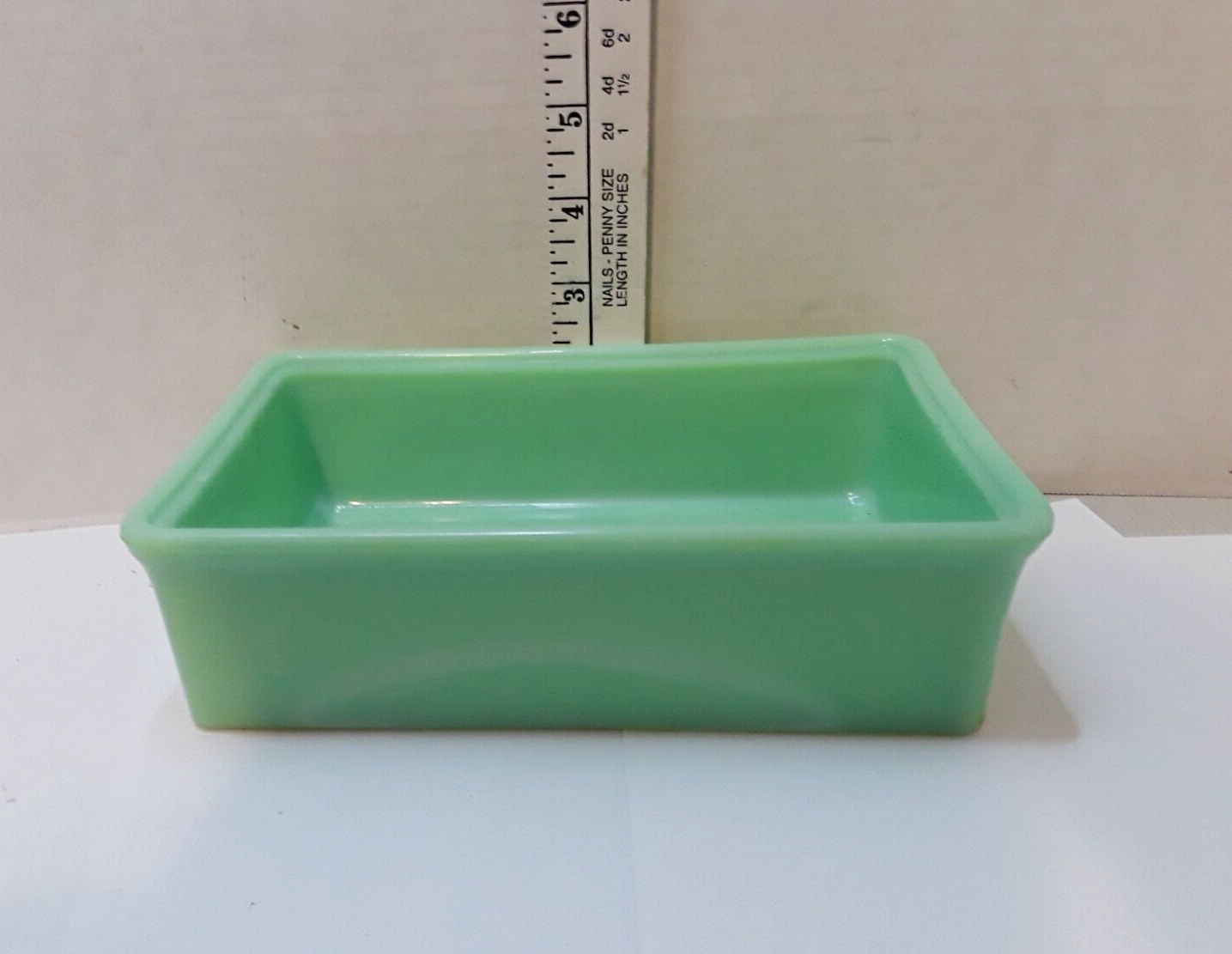 MCKEE JADEITE OBLONG LOAF PAN HEAVY JADE GREEN RARE MC KEE eBay
