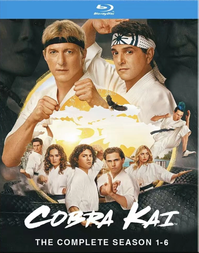 Cobra Kai Complete seasons 1-6(S6 with part 1,2,3,all 15 episodes) blu-ray