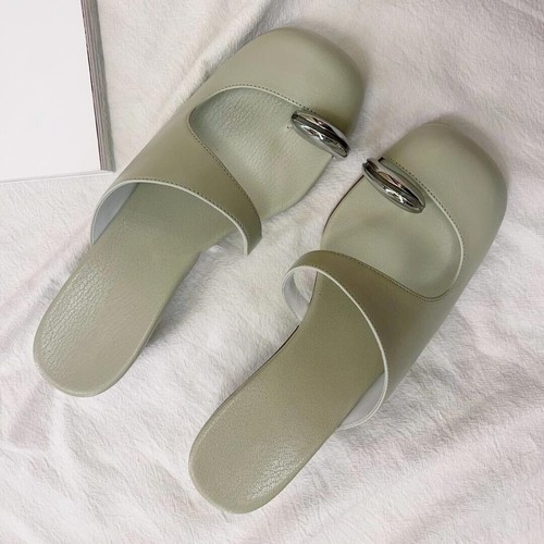 Metal toe half slippers, wearing high heels for women - Picture 2 of 24