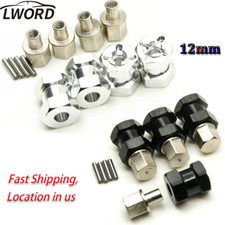 4x 12mm Hex Wheel Hub Width Extension Adapter for 1/10 RC AXIAL SCX10 Crawler US