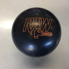 Hammer Raw Solid Black  bowling ball 15 LB   new in box    #058