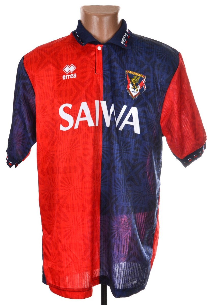 ★★【美品】イタリア GENOA サッカーユニフォーム errea 90年代★★ GENOA ITALY 1992/1994 HOME FOOTBALL SHIRT ERREA SIZE XL | eBay