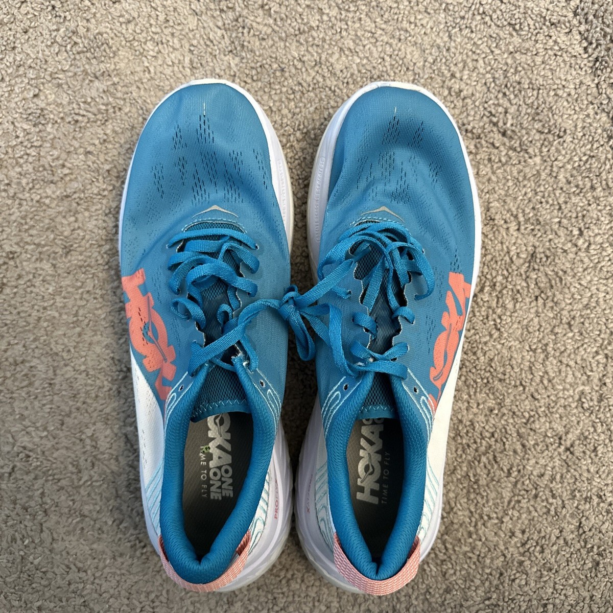 Hoka One One Sneakers in Teal with Yellow Accents- never worn HOKA Stinson One7 | Men & Women | SVD USA main image 2
