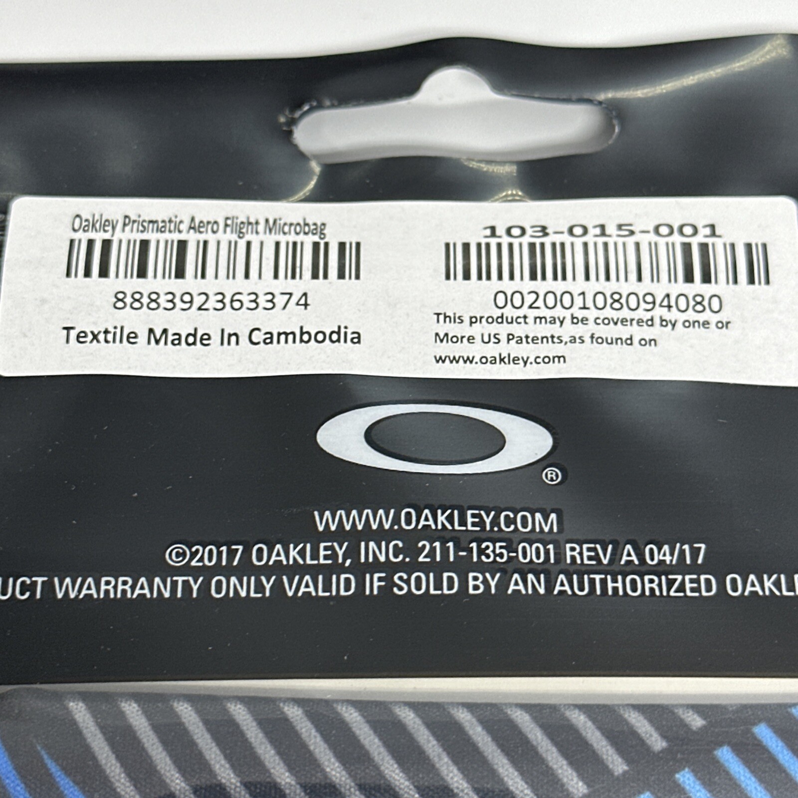Oakley Sunglasses Microbag Cleaning & Storage Pouch PRISMATIC AERO ...