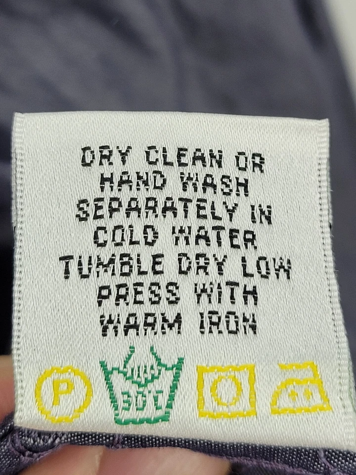 Bugatchi Shirt Mens Large Blue Gray Textured Contast Rockabilly Button Up Cotton - Image 4 of 4