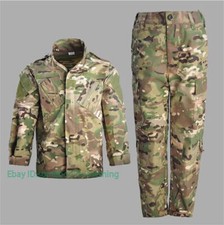Kids Boys Girls Army Combat Military Uniform Tactical Jacket Shirts Pants Sets
