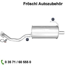 für Nissan Micra IV K13 1,2 DiG-S Endtopf Auspuff Anlage mit Anbausatz neu k*